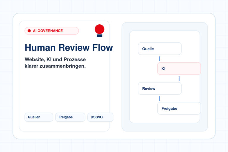 Kubertino Titelbild zu "LLM-Halluzinationen reduzieren: Warum Human Review Teil des Systems bleibt" mit Website-, KI- und Automatisierungsvisualisierung.